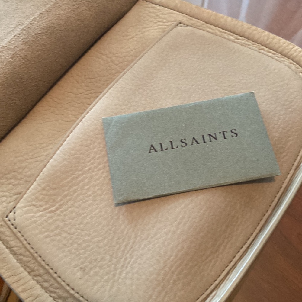 All saints suede, and leather bag